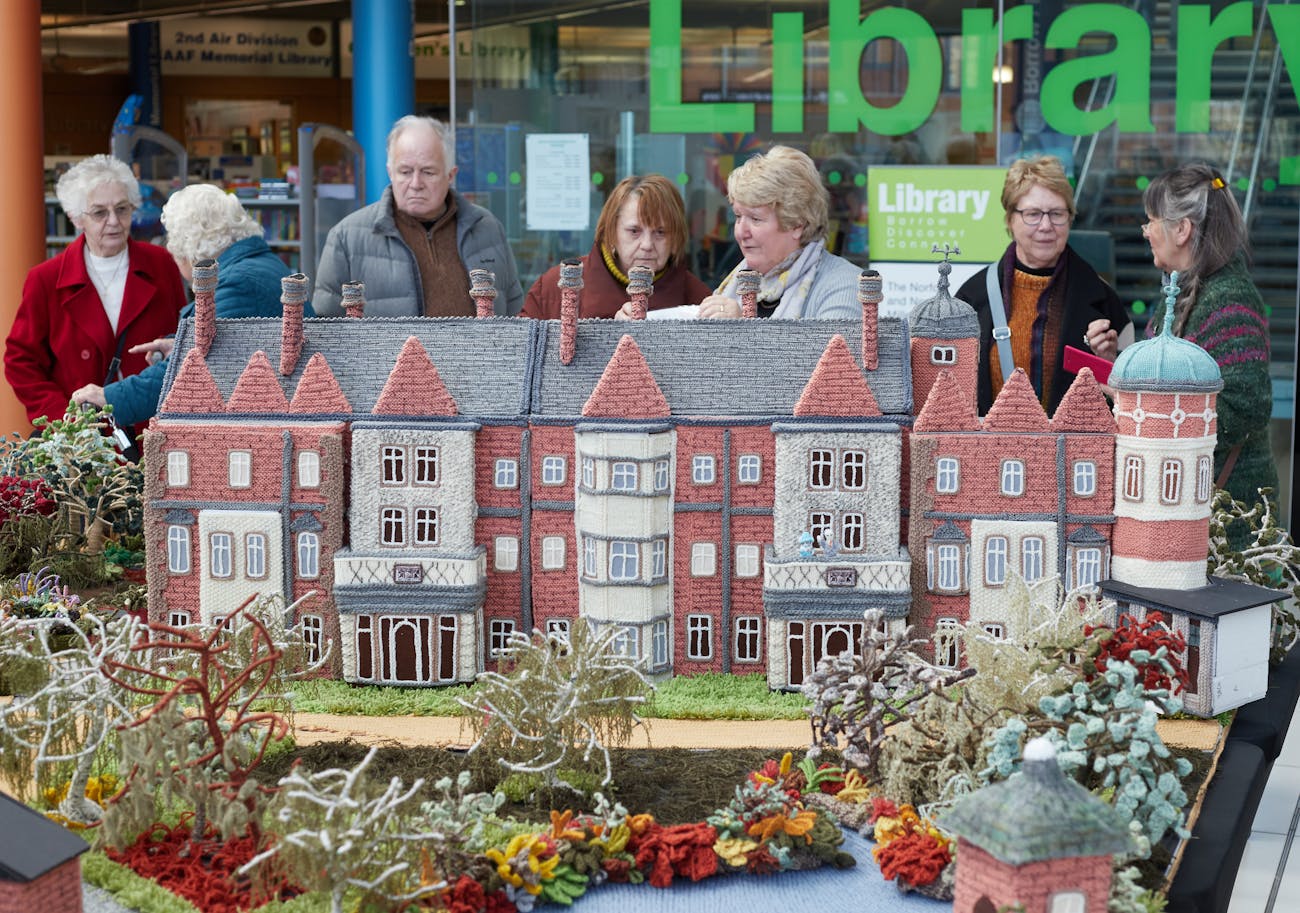 The Knitted Sandringham in 2020. Still a work in progress.