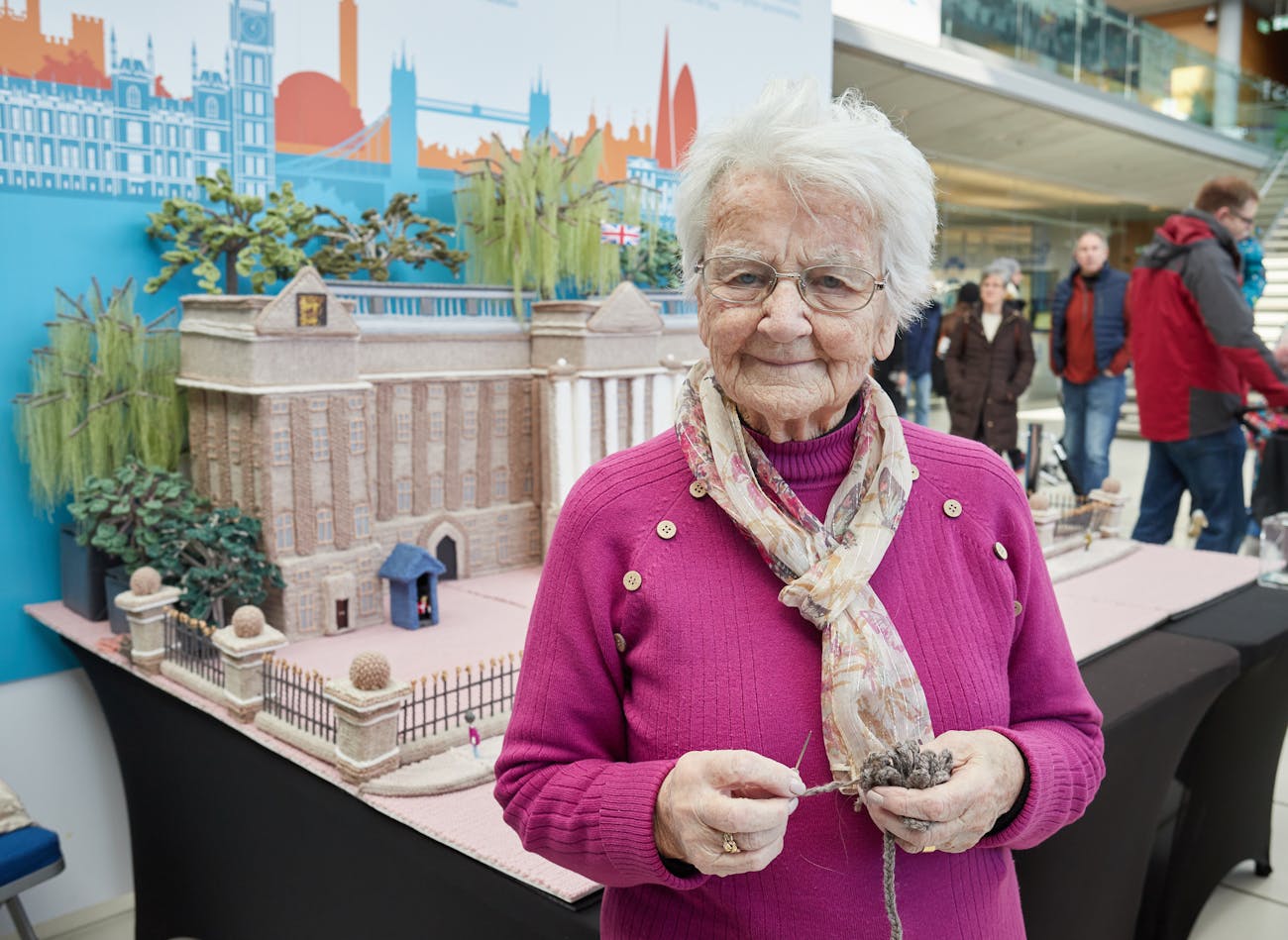 Margaret at Norfolk Makers Festival 2023.