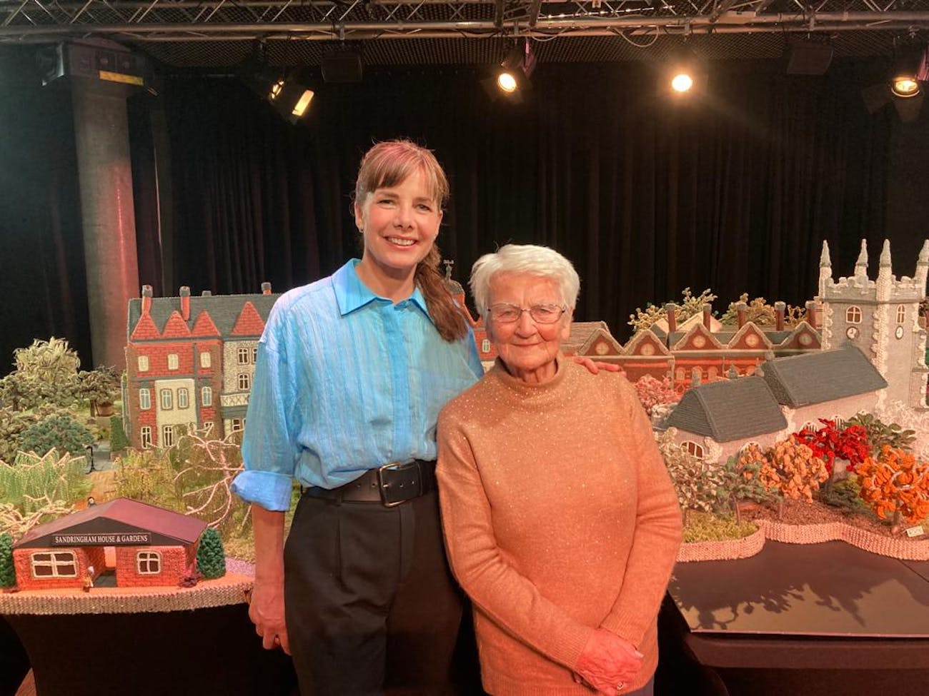 Darcy Bussell filming with Margaret at The Forum.