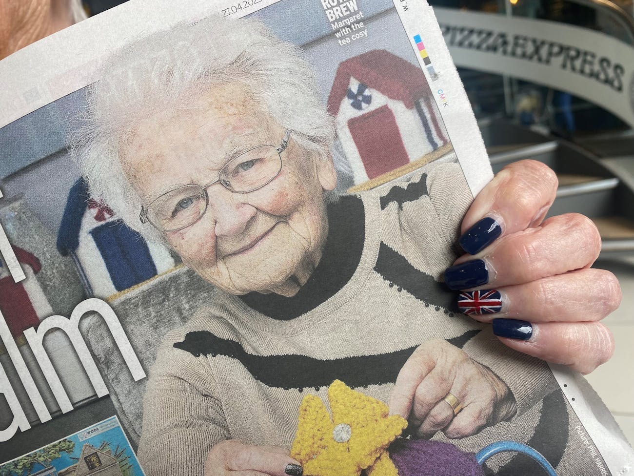 Patriotic nail varnish for Coronation celebrations.